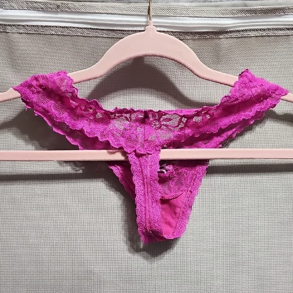 Victoria's Secret Pink Floral Lace Panties - Picture 3 of 4